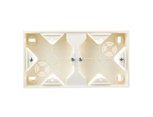 IMPRESJA Puszka natynkowa podwójna ecrue PNP-2Y/27