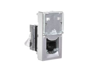 MOSAIC Gniazdo komputerowe pojedyncze RJ45 kat.6 UTP aluminium 079461