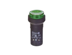 Przycisk sterowniczy 22mm zielony 1Z z samopowrotem z podświetleniem 230V AC XB7NW33M1
