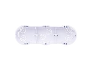 Puszka podtynkowa potrójna 60mm regips biała PKw-3 13.73