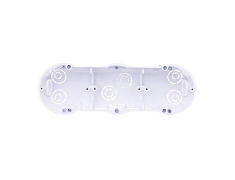 Puszka podtynkowa potrójna 60mm regips biała PKw-3 13.73