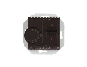 Simon 54 Regulator temperatury z czujnikiem zewnętrznym brąz mat DRT10Z.02/46