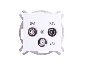Sentia Gniazdo antenowe RD/TV/SAT/SAT końcowe białe 1460-10