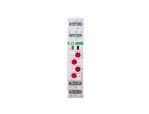 Przekaźnik czasowy 2P 8A 0,1sek-576h (praca/przerwa) 24V AC/DC 2-funkcyjny PCU-507-24V