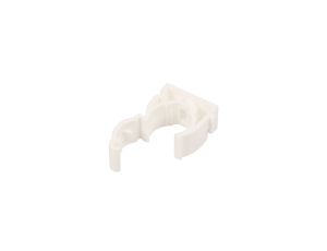 Uchwyt zamknięty do rur 18mm biały UZE-18 /100szt./