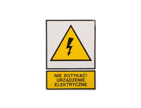 Tabliczka /znak ostrzegawczy/ TZO 105X148S /N.D.U.E./ E04TZ-01011130100 /10szt./