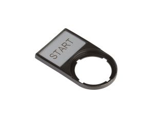Tabliczka opisowa START 50x30mm czarna prostokątna M22S-ST-GB1 216495