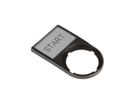 Tabliczka opisowa START 50x30mm czarna prostokątna M22S-ST-GB1 216495