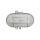 Oprawa kanałowa OVAL 1x100W E27 IIkl. 230V IP44 z siatką metal. wzmocnioną kl. mleczny 100079