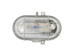 Oprawa kanałowa OVAL 1x100W E27 IIkl. 230V IP44 z siatka metal. wzmocnioną, kl. pryzmatyczny 100178
