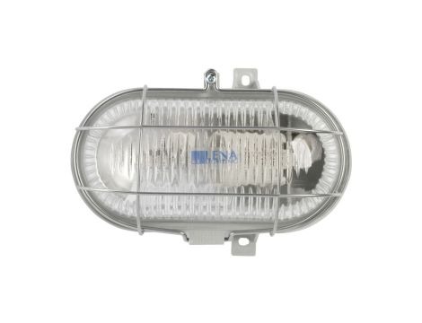 Oprawa kanałowa OVAL 1x100W E27 IIkl. 230V IP44 z siatka metal. wzmocnioną, kl. pryzmatyczny 100178