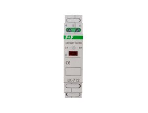 Lampka modułowa 1-fazowa czerwona 130-260V AC/DC LK-712R-130-260V