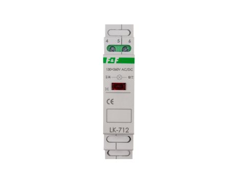 Lampka modułowa 1-fazowa czerwona 130-260V AC/DC LK-712R-130-260V