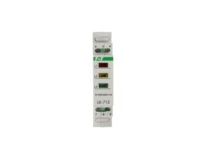 Lampka modułowa 3-fazowa żółta/czerwona/zielona 3x230V+N LK-713K