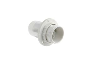 Oprawka E14 izolacyjna z gwintem zewnętrznym biała OTE14-01/0