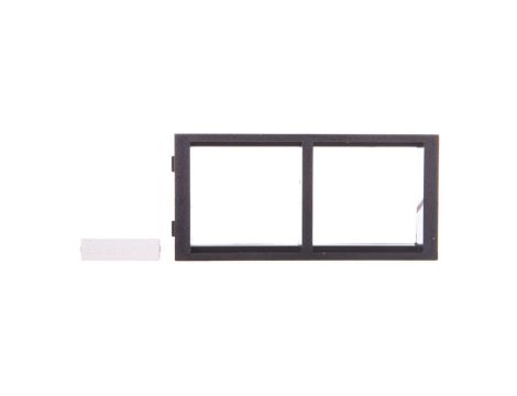 Simon Connect Ramka CIMA podwójna 2xK45 pozioma szary grafit S66/14