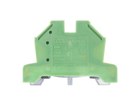 Złączka szynowa ochronna 4mm2 zielono-żółta 2,5/4 43454