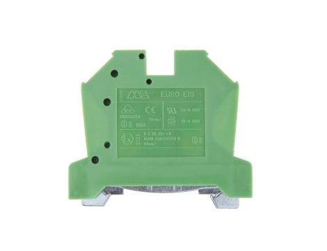 Złączka szynowa ochronna 10mm2 zielono-żółta 10 43458