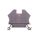 Złączka szynowa 2-przewodowa 4mm2 szara EURO 43409
