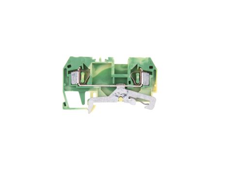 Złączka szynowa ochronna 4mm2 żółto-zielona 281-907