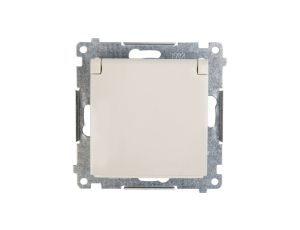 Simon 54 Gniazdo pojedyncze z/u 16A IP44 kremowe DGZ1BUZ.01/41