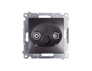 Simon 54 Gniazdo antenowe RD/TV końcowe antracyt DAZ.01/48