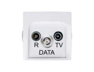Simon Basic Gniazdo antenowe RD/TV/DATA białe BMAD.01/11