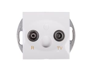 Simon 54 Gniazdo antenowe RD/TV końcowe białe DAZ.01/11