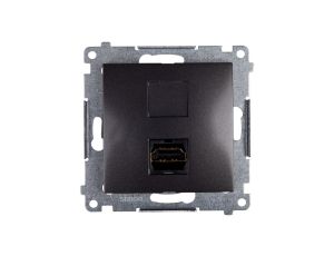 Simon 54 Gniazdo HDMI antracyt DGHDMI.01/48