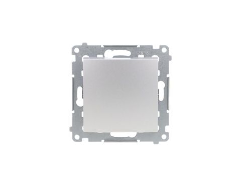 Simon 54 Łącznik jednobiegunowy, szybkozłącza, srebrny mat DW1.01/43