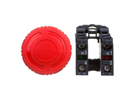 Przycisk bezpieczeństwa 22mm 1Z 1R IP66 przez obrót XB5AS8445