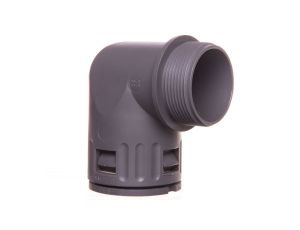 Dławnica kątowa do węża osłonowego PG29 IP68 SILVYN KLICK 90 stopni 29 szara 61801060