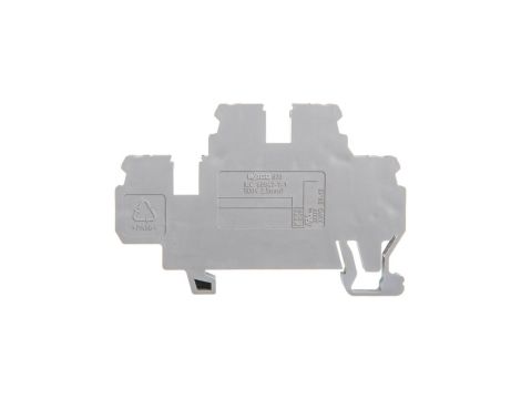 Złączka szynowa 2-piętrowa 2,5mm2 L/L szara 870-501
