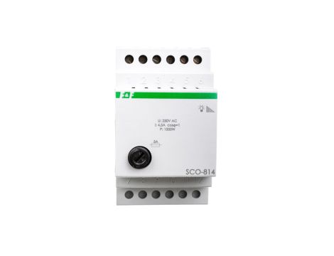 Ściemniacz przycisk szary 0-1000VA 230V SCO-814