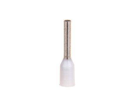 Końcówka tulejkowa izolowana TI 0,75mm2/8mm biała cynowana TI0,75L8DE /100szt./