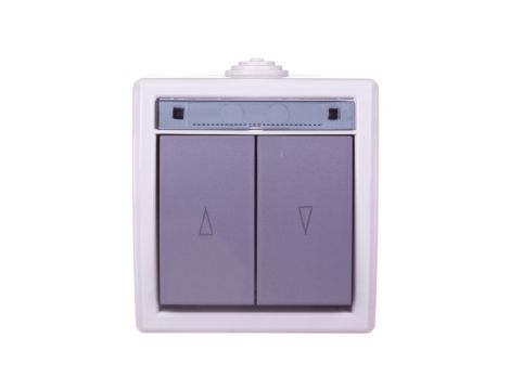 AQUANT Łącznik żaluzjowy IP55 szary ŁNT-8 1208-10