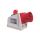 Wtyczka odbiornikowa KOMBI 32A 5P 400V czerwona IP44 625-6W