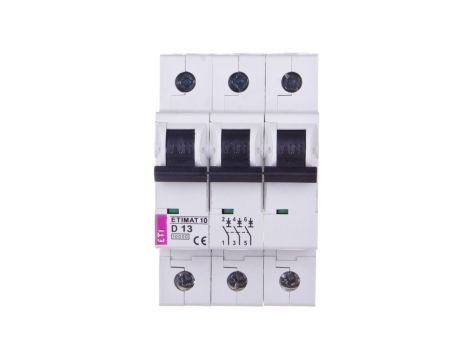 Wyłącznik nadprądowy 3P D 13A 10kA AC ETIMAT10 002155715