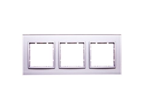 Berker B.7 Ramka 3x aluminium szkło B.7 GLAS ramka szklana 3- krot.aluminium 10136414