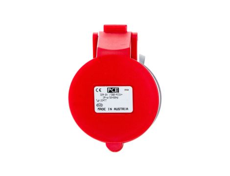 Gniazdo przenośne 32A 4P 400V czerwone IP44 TURBO SHARK 224-6TT