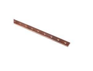 Szyna zbiorcza miedziana 12x4x1000mm perforowana M5 037389