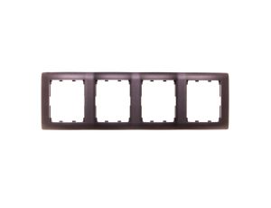 SISTENA LIFE Ramka poczwórna pionowa choco 771208
