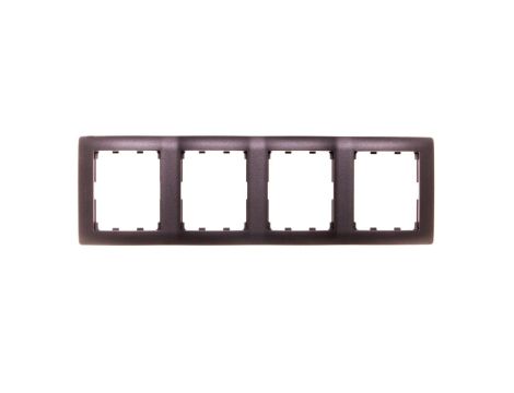 SISTENA LIFE Ramka poczwórna pionowa choco 771208