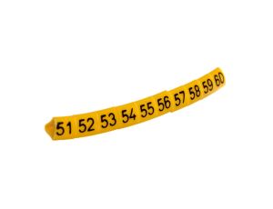 Oznacznik przewodów OZ-1/51-60 żółty E04ZP-01020201600 /100szt./