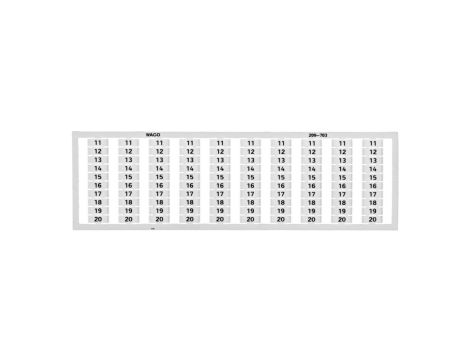 Ramka z oznacznikami 10x 11-20 209-703 /5szt./