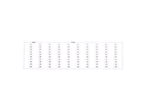 Oznaczniki WMB 10x 11-20 793-603 /5szt./