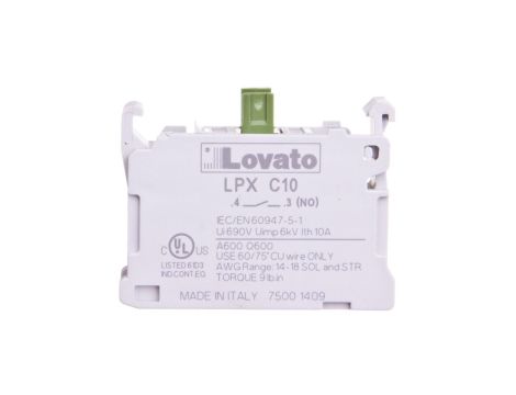 Styk pomocniczy 1Z zaciski śrubowe montaż do adaptera LPXC10