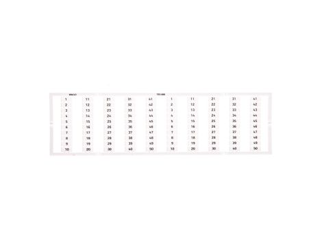 Oznaczniki WMB 2x 1-50 793-666 /5szt./