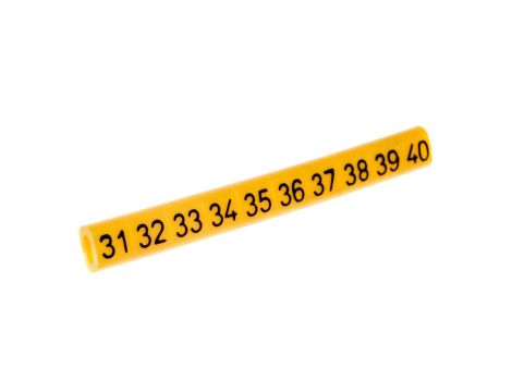 Oznacznik przewodów OZ-0/31-40 żółty E04ZP-01020101400 /100szt./