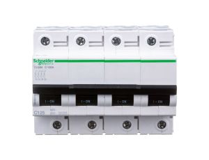 Wyłącznik nadprądowy 4P C 125A 10kA AC C120N Acti9 A9N18376